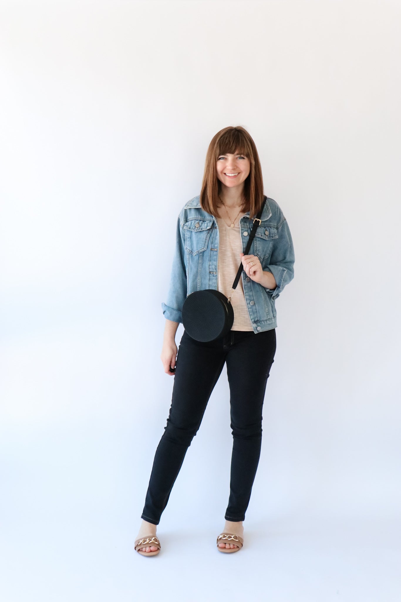S-PLUS BLACK DENIM SKINNY JEANS