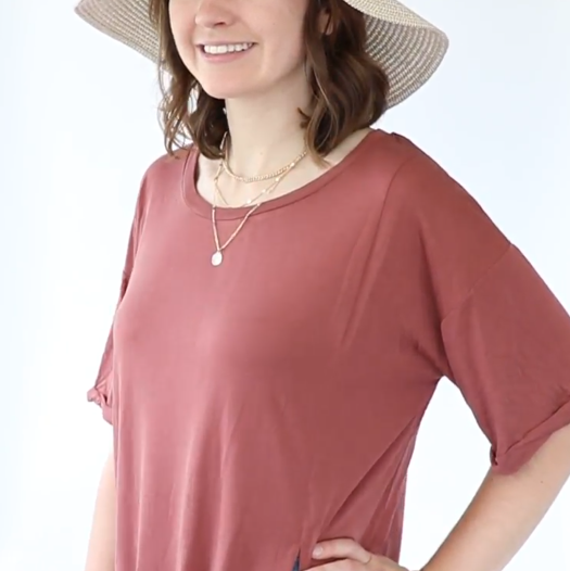 TAN WIDE BRIM HAT